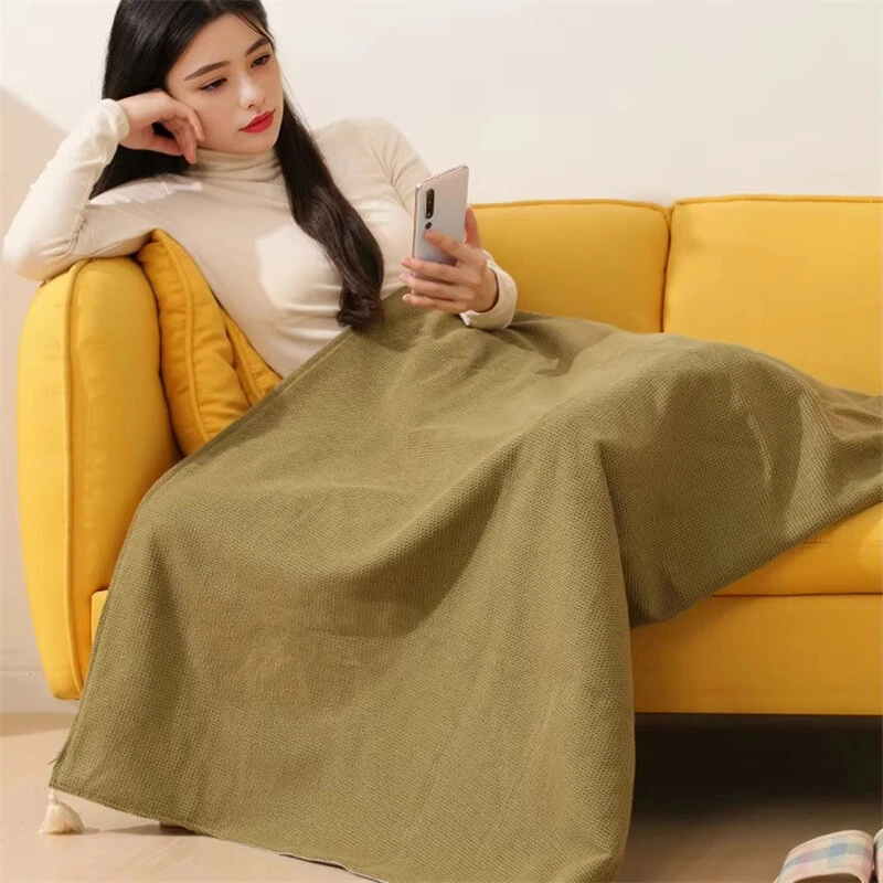(image for) TENGOO Electric Heating Shawl USB Charging Warm Blanket Portable Outdoor Camping Thermostatic Single Quilt 150*80CM Mattress Office Sleeping Cover Nap